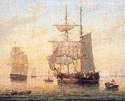 Mellen, Mary Blood Taking in Sails at Sunset oil painting reproduction